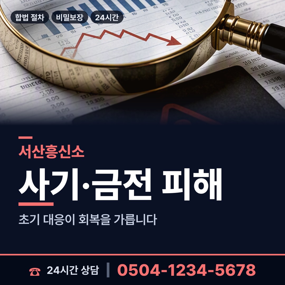 서산 부춘동 전세사기조사 상담 안내